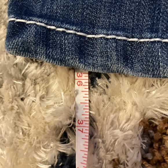 INC denim reg fit bootleg short PS - Picture 9 of 10